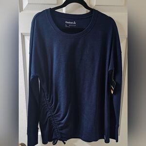 Reebok Navy Sweatshirt with Tie L